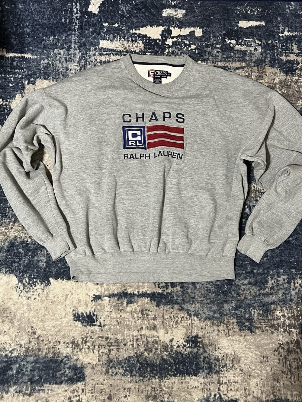 Size 2XL- Vintage 90s Chaps Ralph Lauren Embroidered Logo Sweatshirt